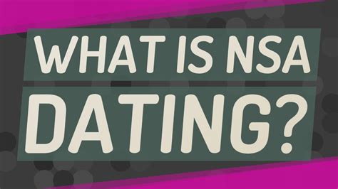 What is nsa dating - Nov 5, 2023 ... In the world of dating, NSA (No Strings Attached) relationships are becoming more and more popular. This type of relationship is defined as ...